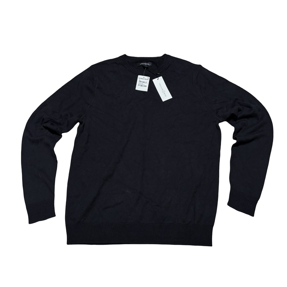 NWT Treasure & Bond Men's Cotton & Cashmere Crewneck Sweater Navy Size L 21x28